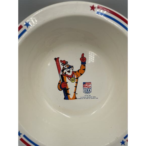 Kellogg's Frosted Flakes Tony The Tiger 1992 Olympic Team Sponsor Bowl - Picture 2 of 4